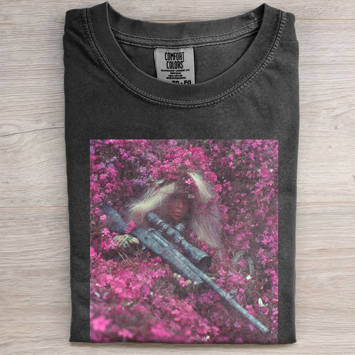 BARBIECORE FLOWER SEA TEE