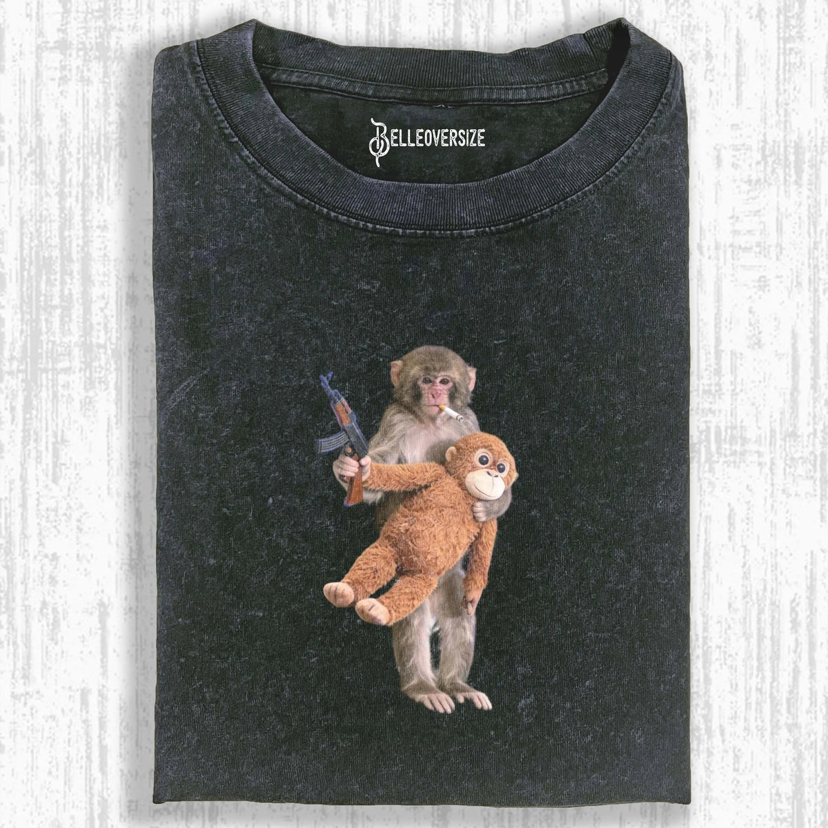 Punch Monkey Meme Graphic T-shirt