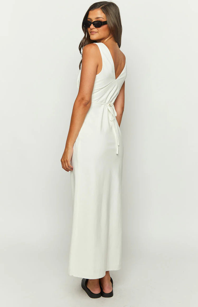Robe longue Verlaine en mélange lin