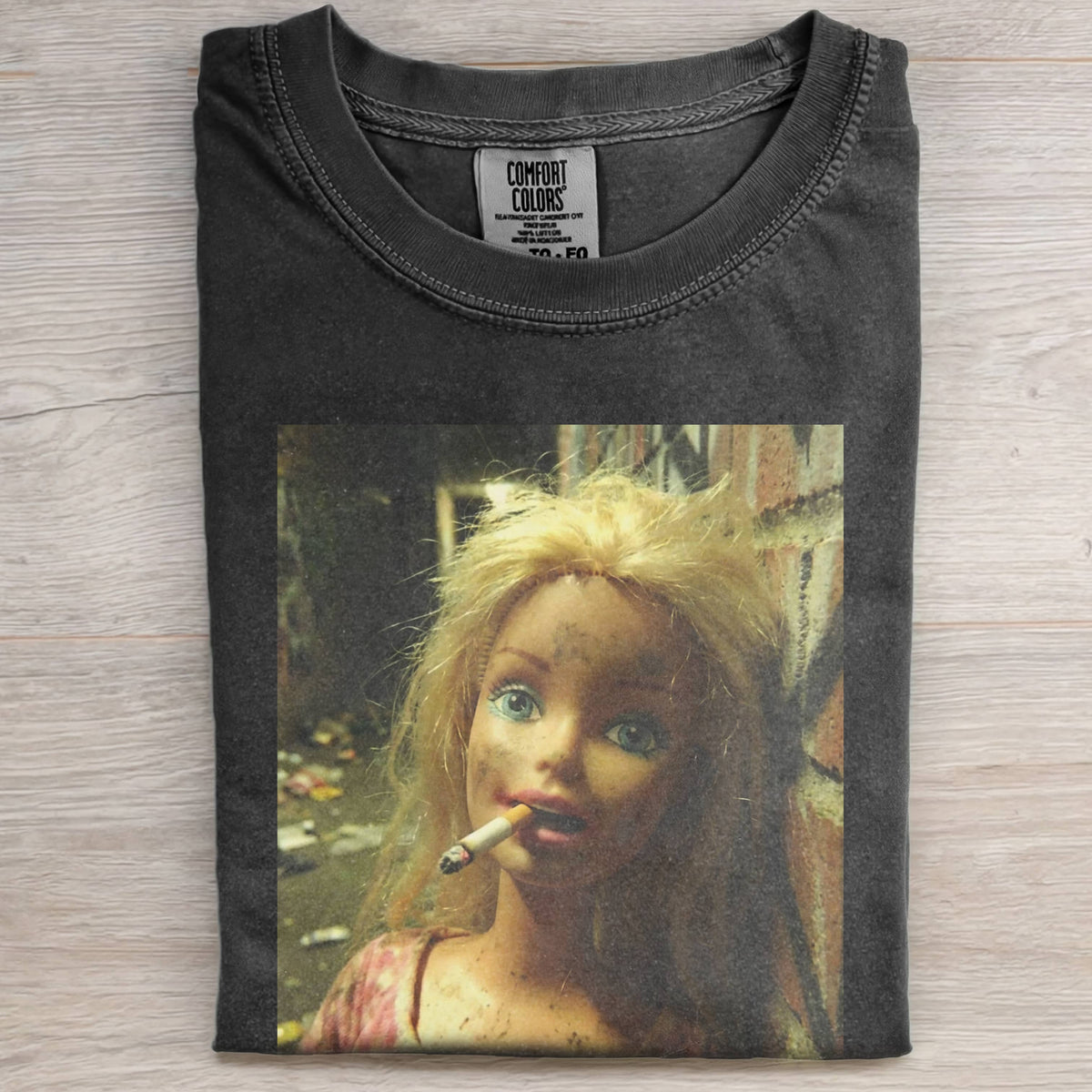 BARBIECORE GRUNGE SMOKING TEE