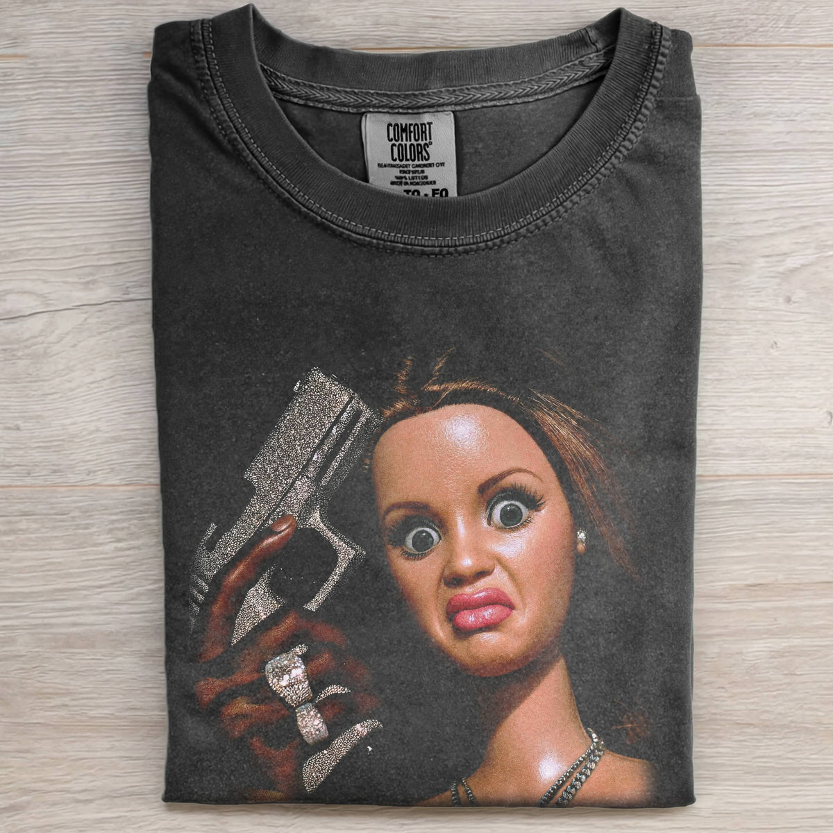 BARBIECORE JEWEL GUN TEE