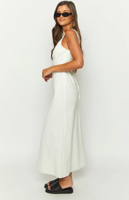 Robe longue Verlaine en mélange lin