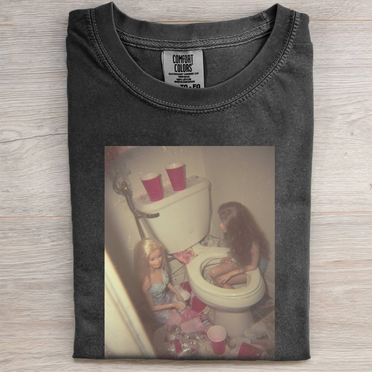 INJURED BARBIECORE TOILET TEE