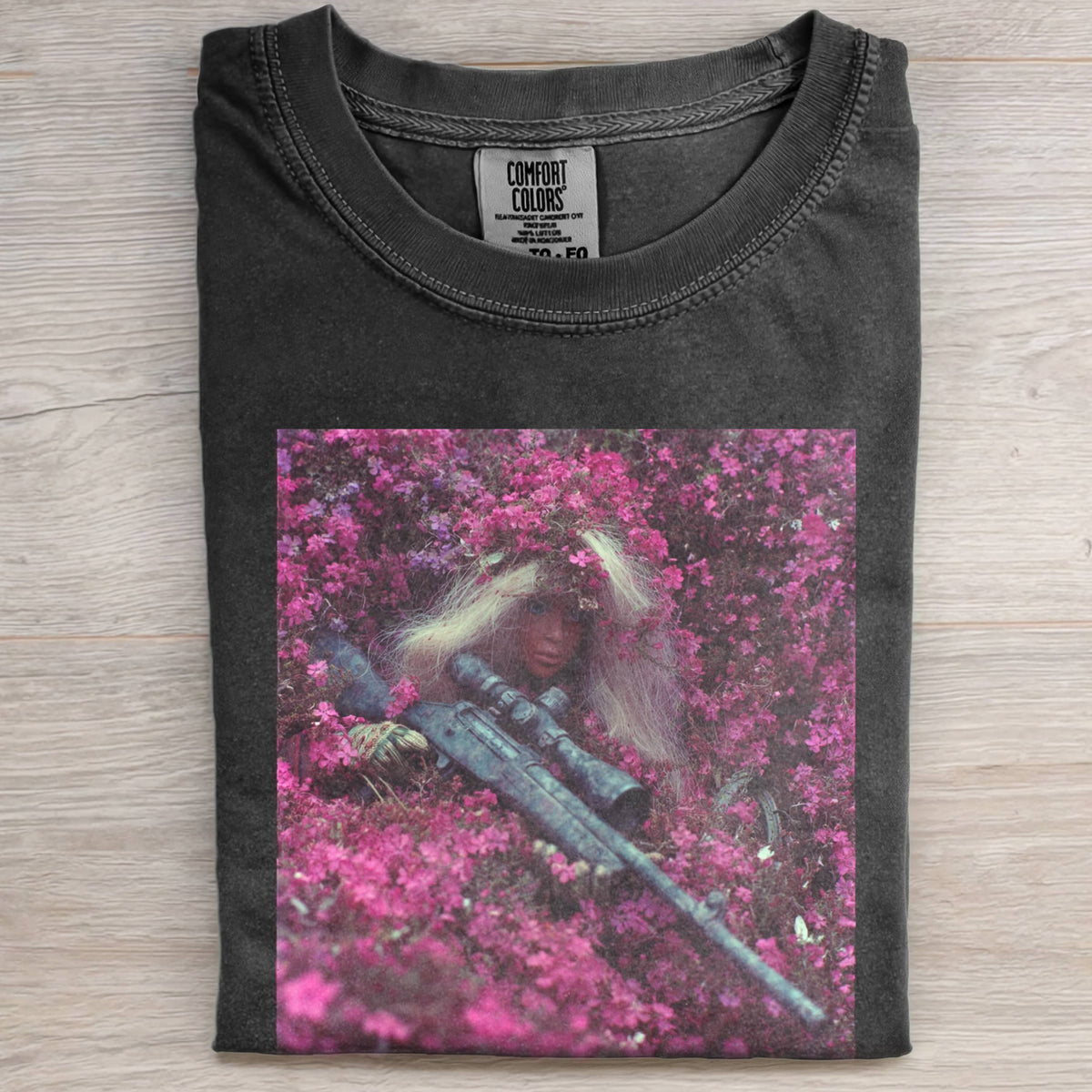 BARBIECORE FLOWER SEA TEE