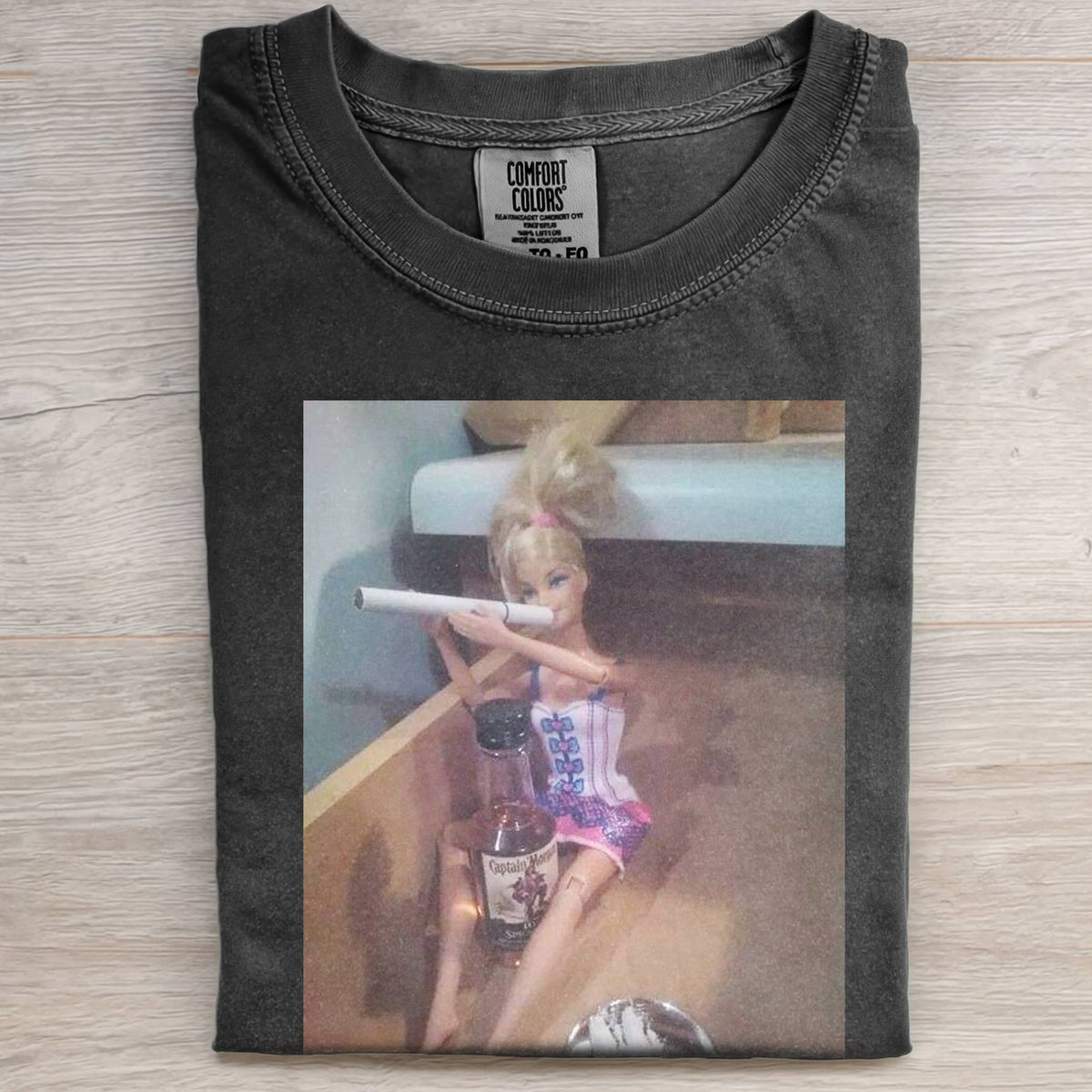 BARBIECORE IN SMOKING DRAWER T-SHIRT