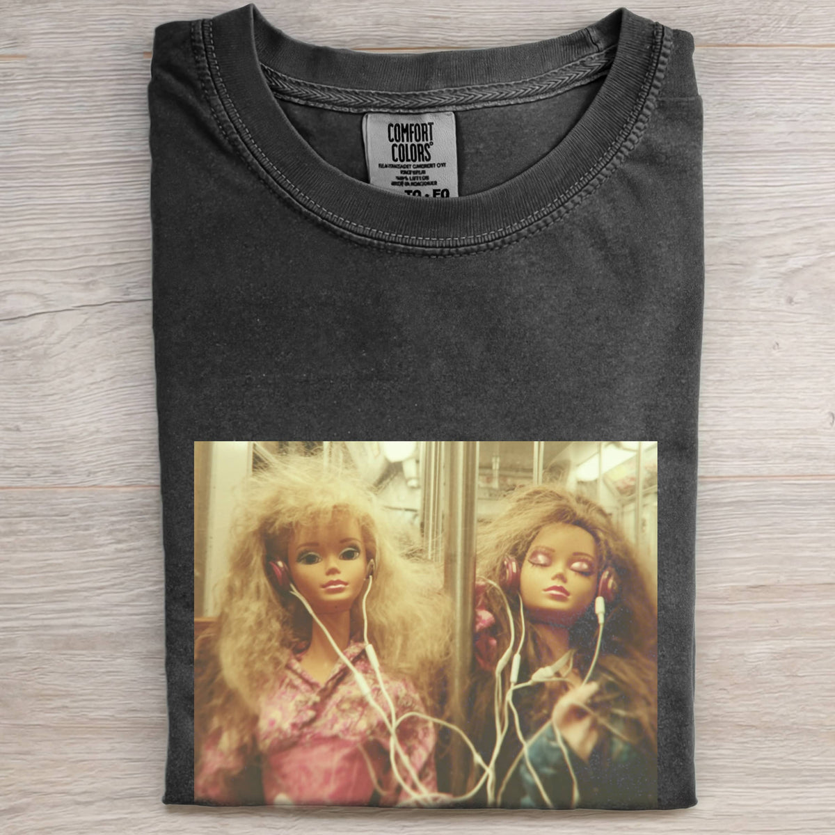 BARBIECORE TEE WITH MUSIC PLAYING