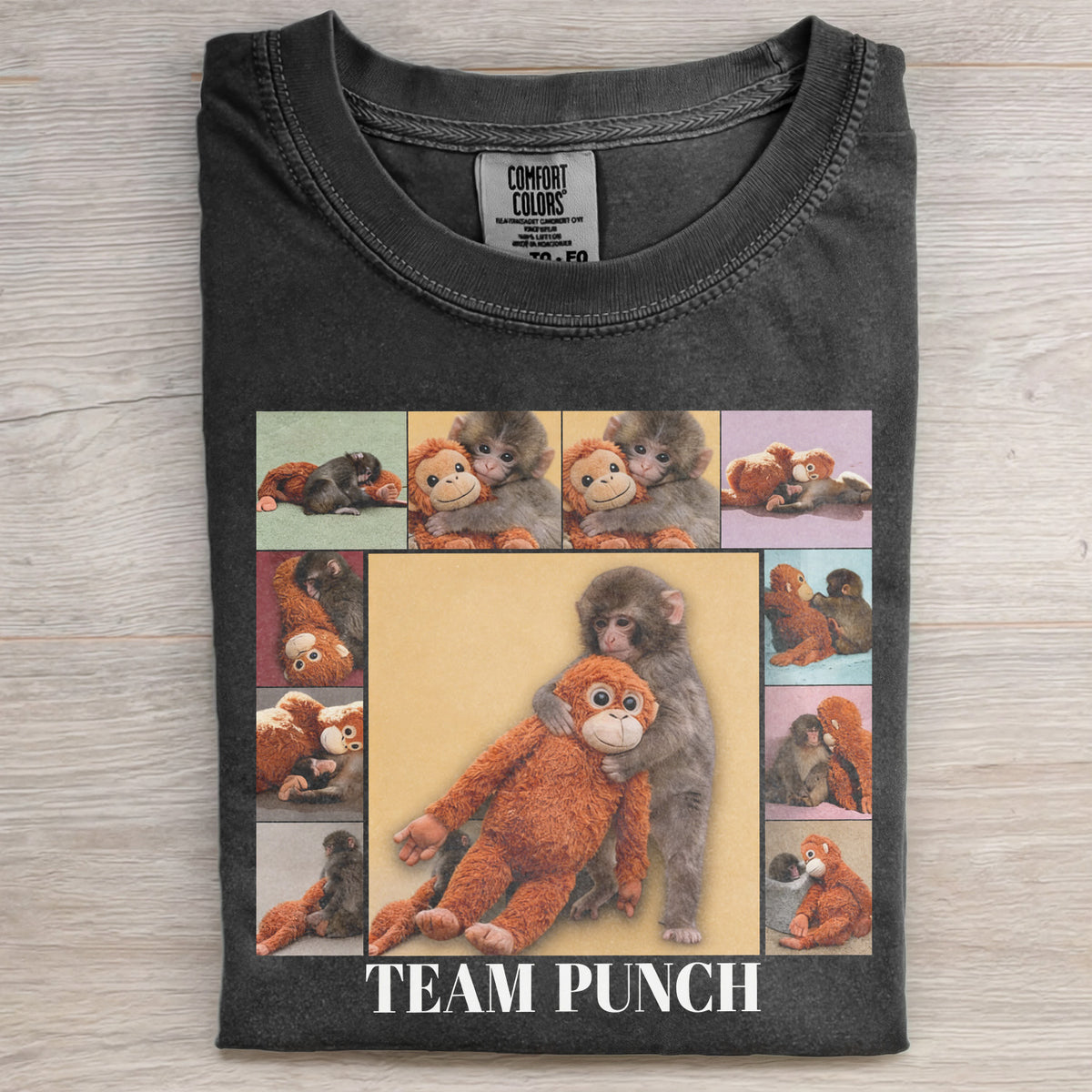 Punch Monkey Meme Graphic T-shirt