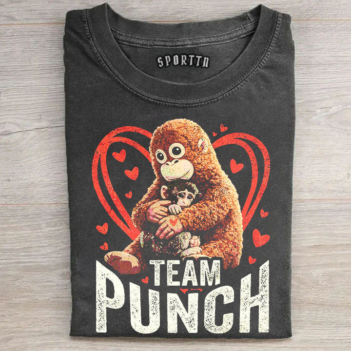 Punch-kun Monkey Meme Graphic T-shirt