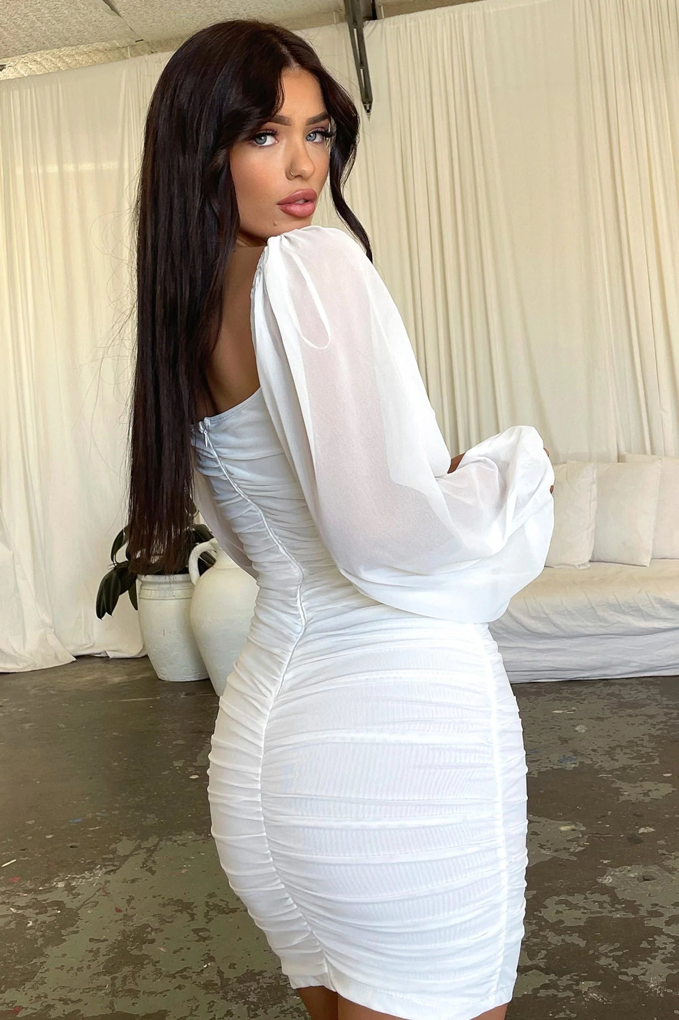 Octavia Dress - White