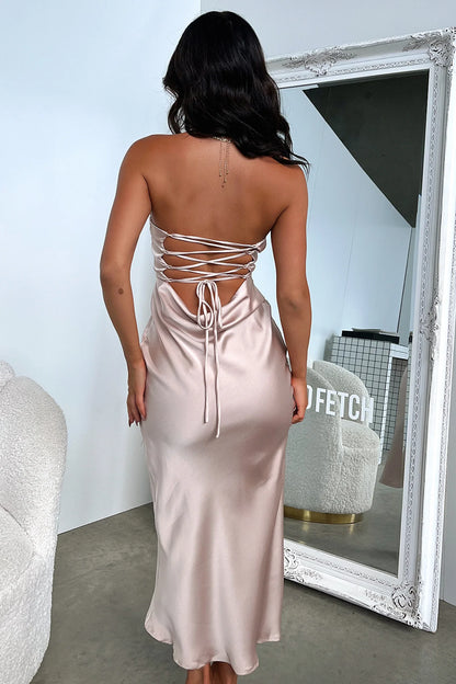 Solita Midi Dress - Champagne