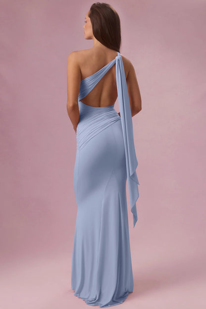 Jersey Bridesmaid Dress in Sky Blue