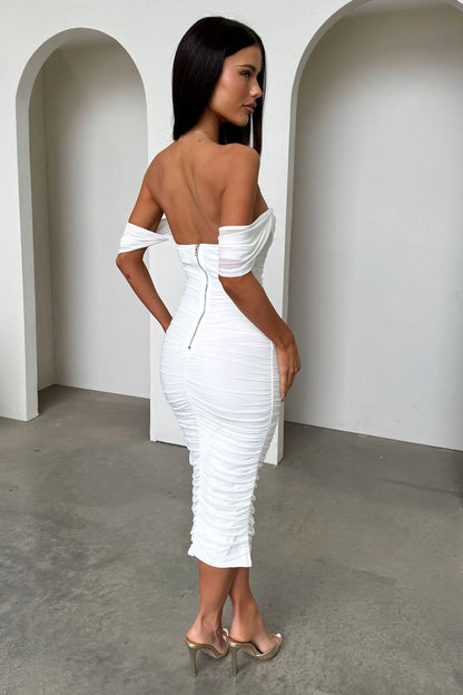 Lucinda Midi Dress - White
