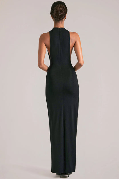 Sleeveless Maxi Dress  in Black