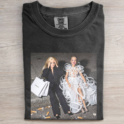 BARBIECORE'S UNIQUE CRYING MAKEUP TEE