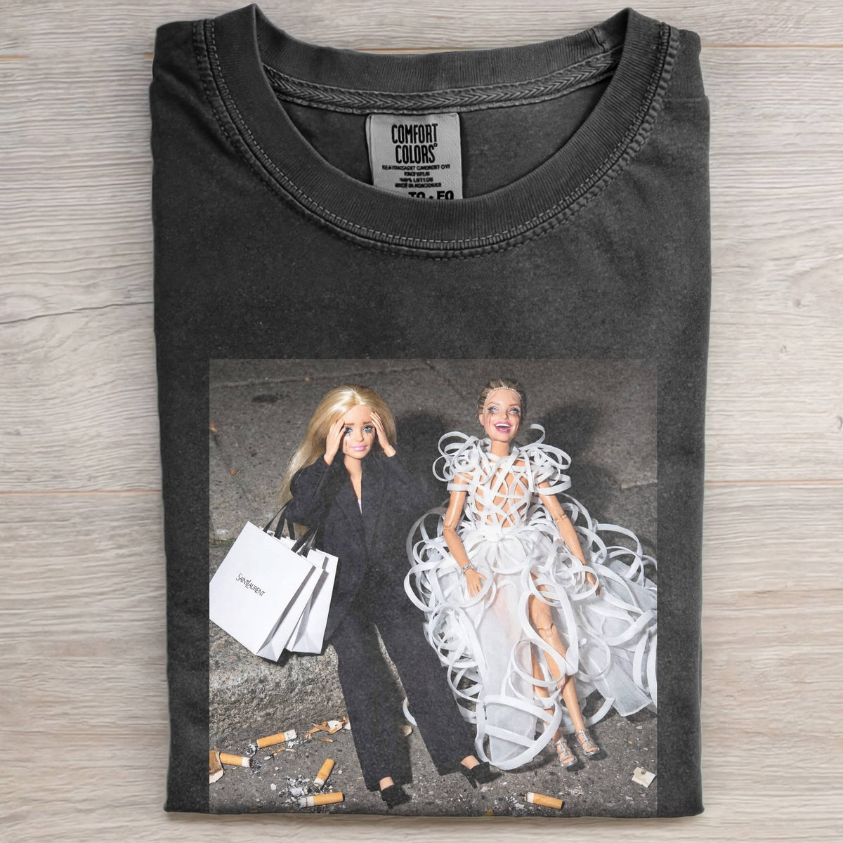 BARBIECORE'S UNIQUE CRYING MAKEUP TEE