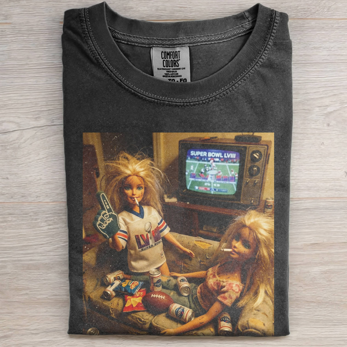 BARBIECORE GRUNGE RETRO SUPER BOWL SHIRT