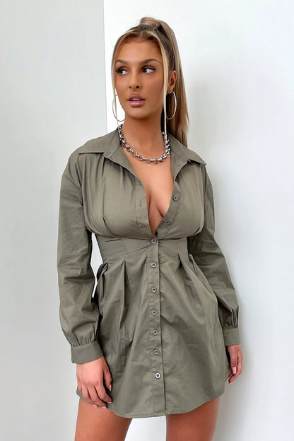 Markez T-Shirt Dress - Khaki