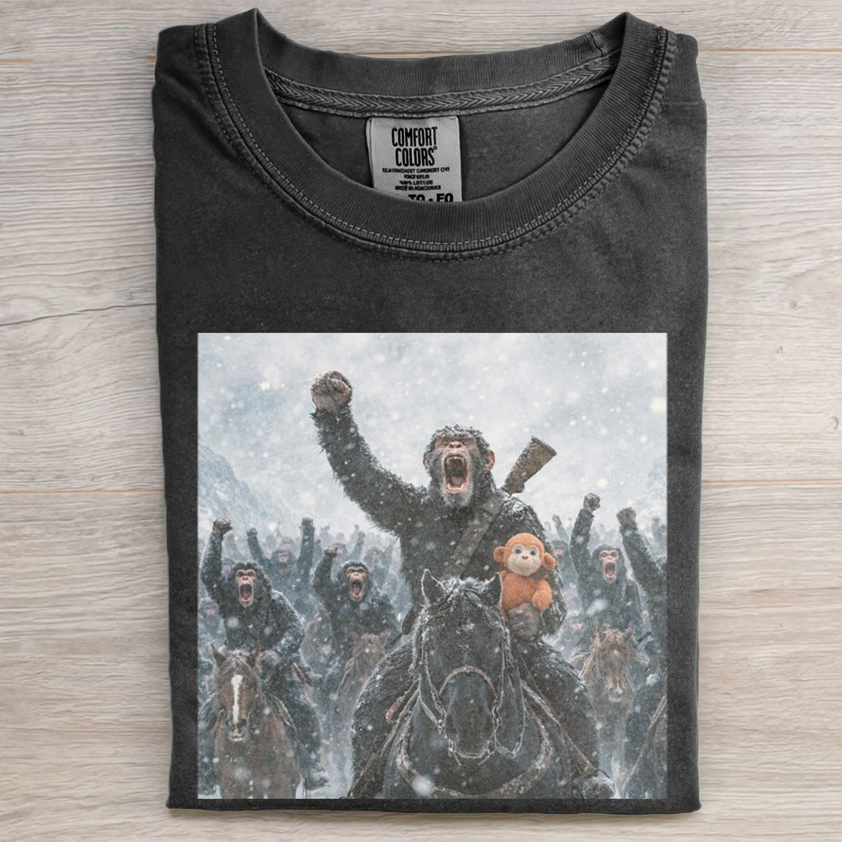 Punch Monkey Meme Graphic T-shirt