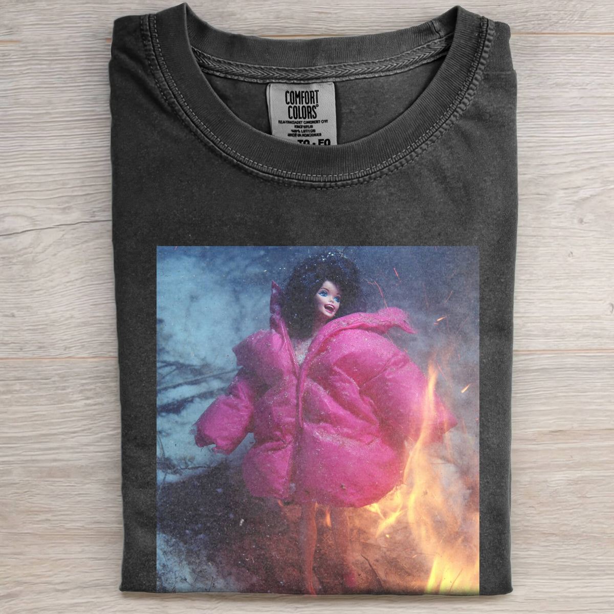 BARBIECORE PINK DOWN T-SHIRT