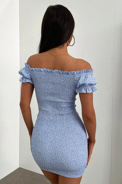 Maisie Dress - Baby Blue Floral