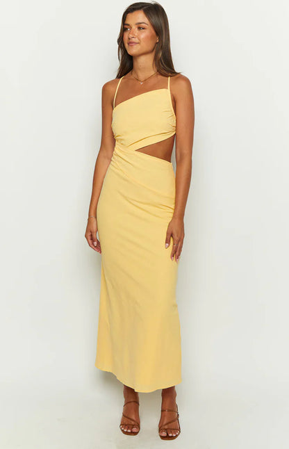 Cindy Yellow Maxi Dress