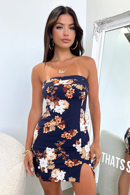 Charms Dress - Navy Floral