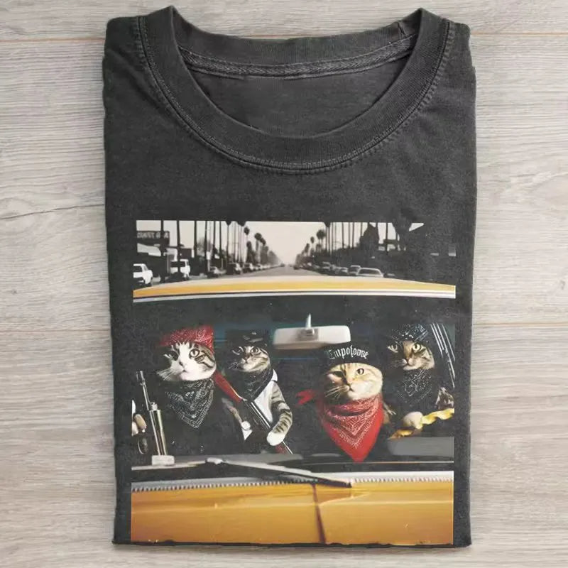Funny Cat Graphics T-shirt