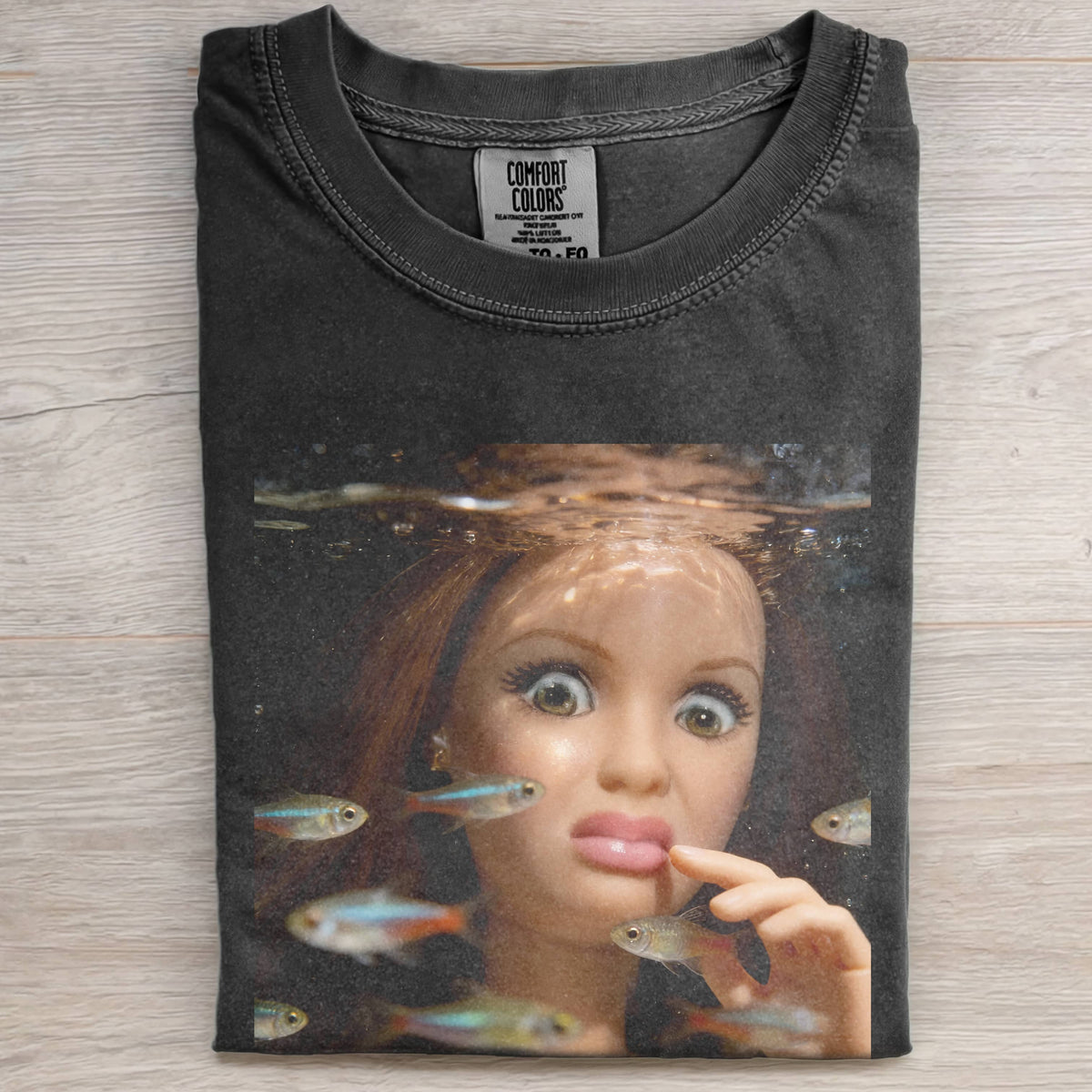 BARBIECORE GOLDFISH RETRO SHORT-SLEEVED T-SHIRT