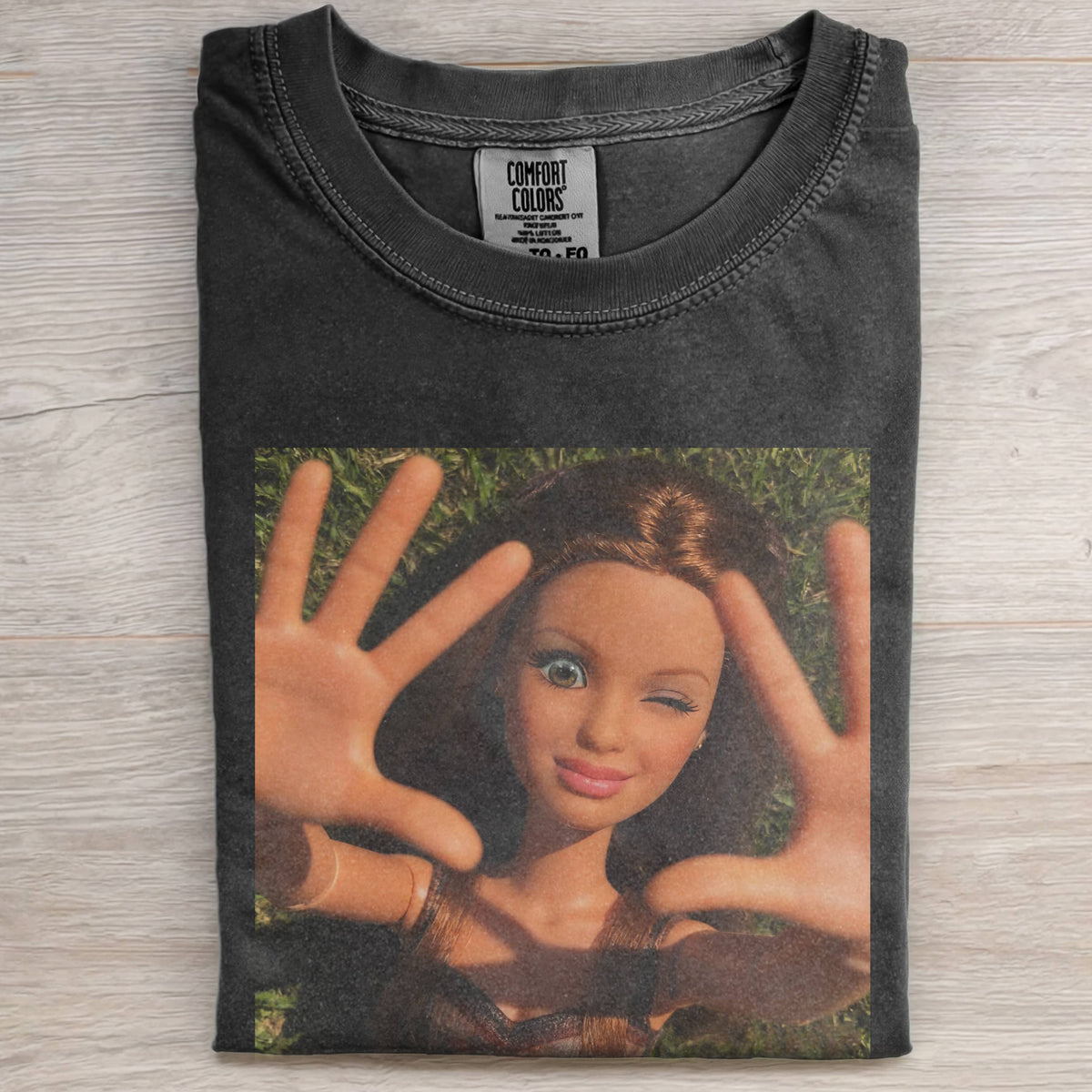 BARBIECORE SMILING FACE TEE