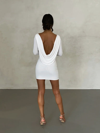 Kyla Reversible Mini Dress - White